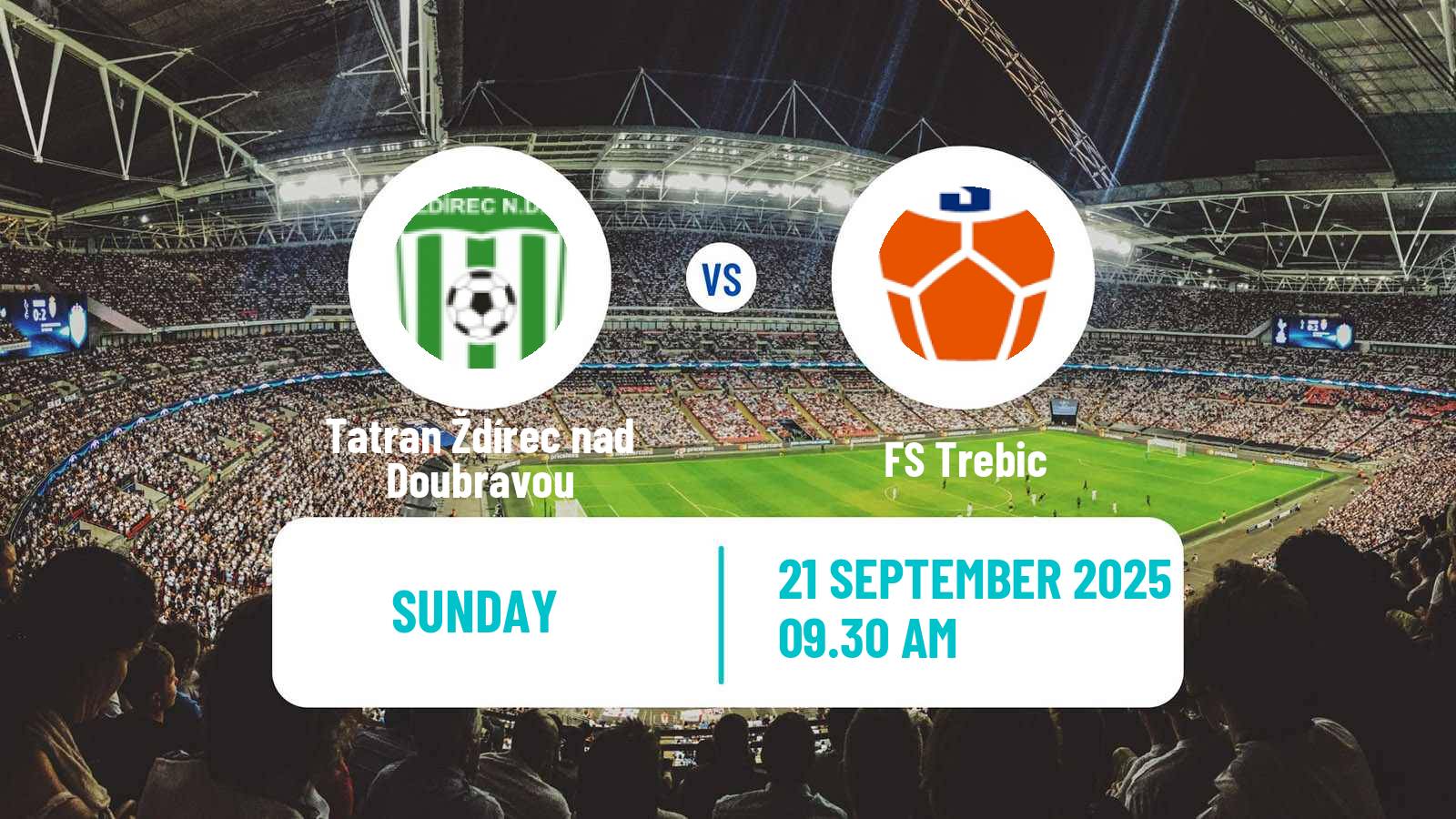 Football Czech Division D Tatran Ždírec nad Doubravou - FS Trebic