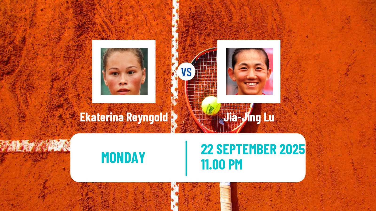 Tennis Jingshan Challenger Women Ekaterina Reyngold - Jia-Jing Lu