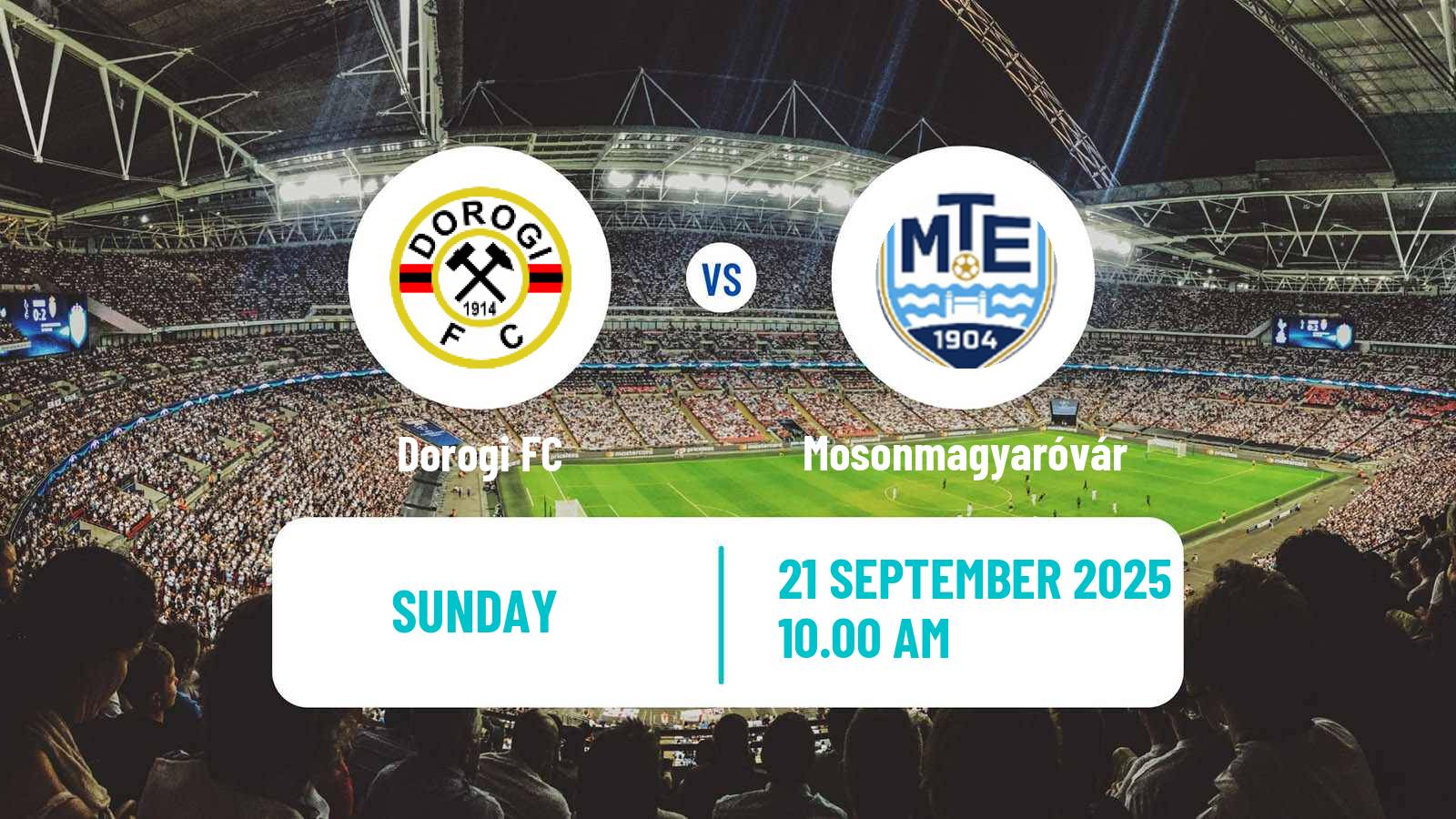 Football Hungarian NB III Northwest Dorogi - Mosonmagyaróvár