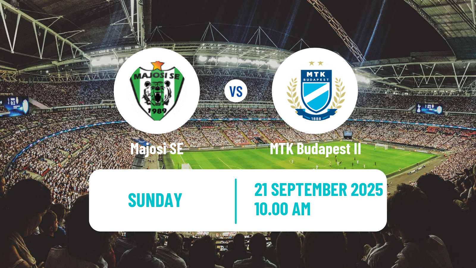 Football Hungarian NB III Southwest Majosi - MTK Budapest II