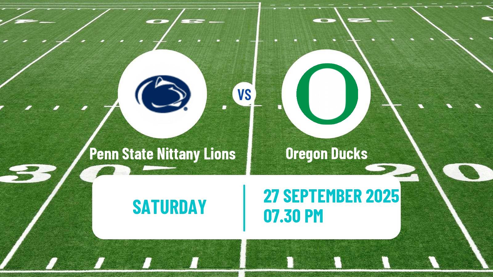 American football NCAA College Football Penn State Nittany Lions - Oregon Ducks