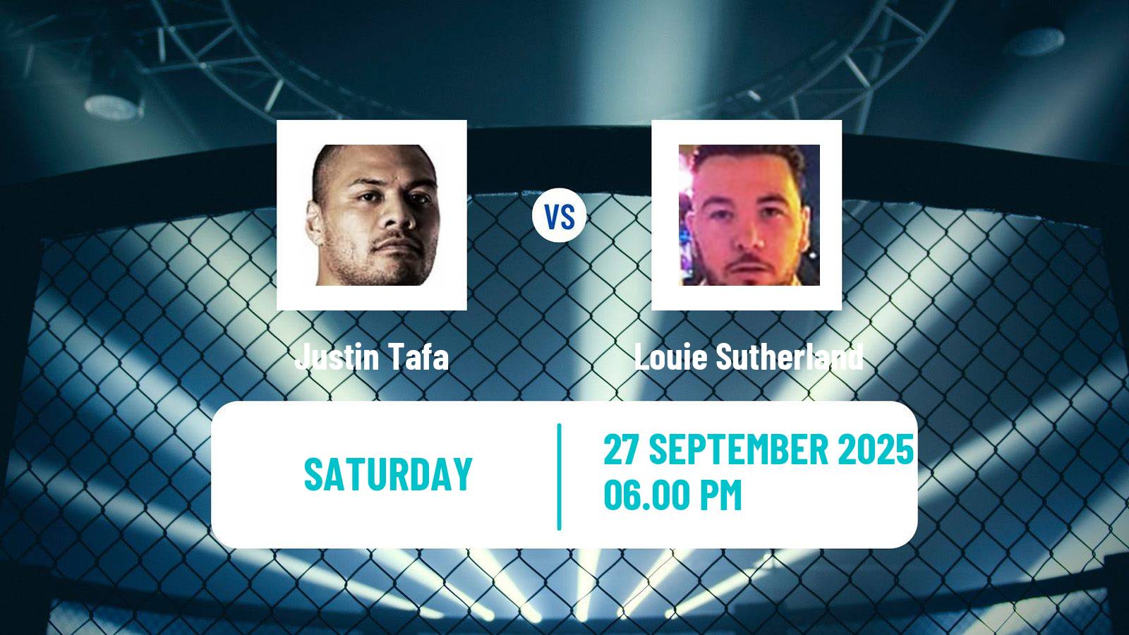 MMA Heavyweight UFC Men Justin Tafa - Louie Sutherland MMA Heavyweight UFC Men Justin Tafa - Louie Sutherland