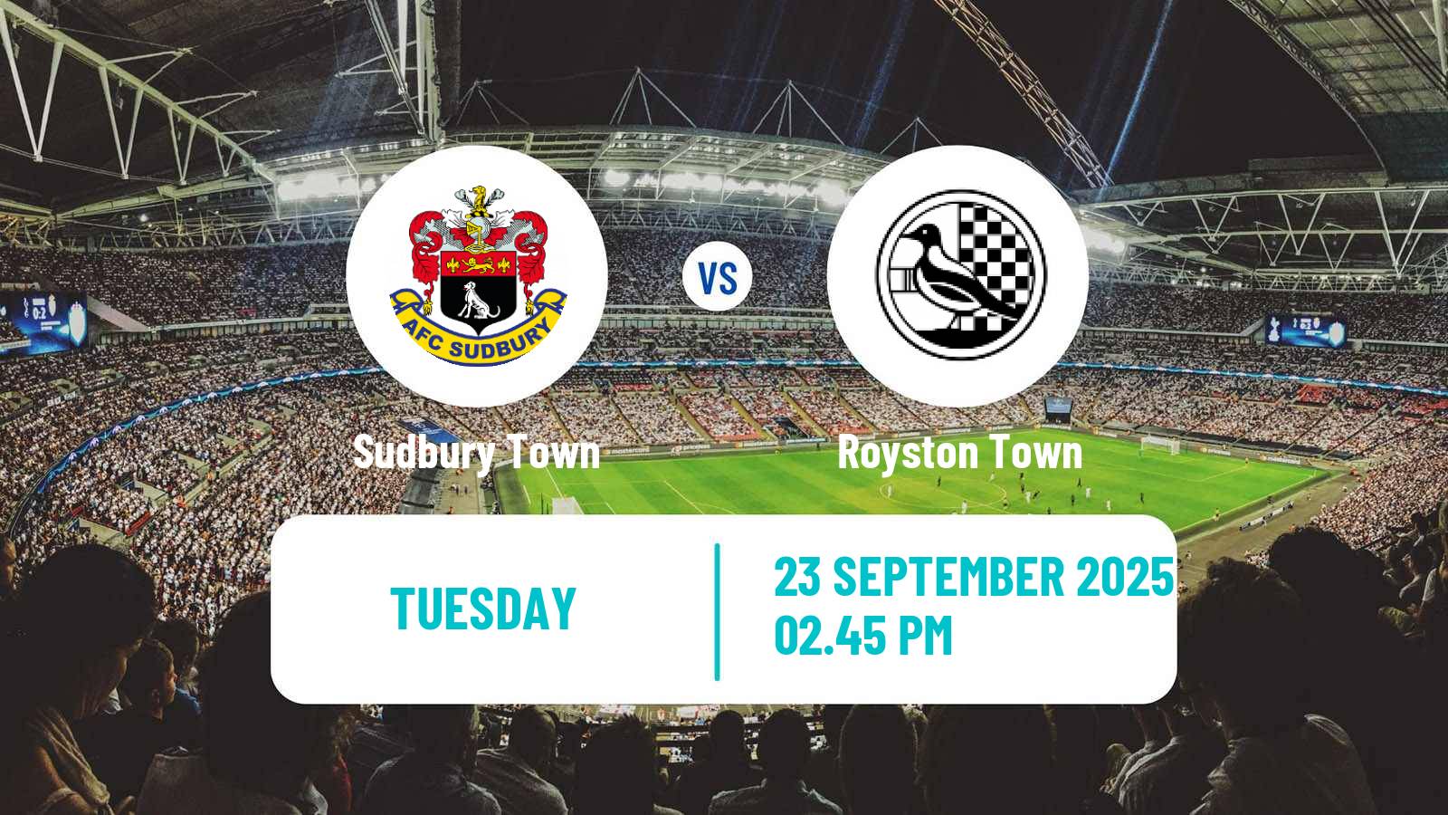 Football English Southern League Central Division Sudbury Town - Royston Town