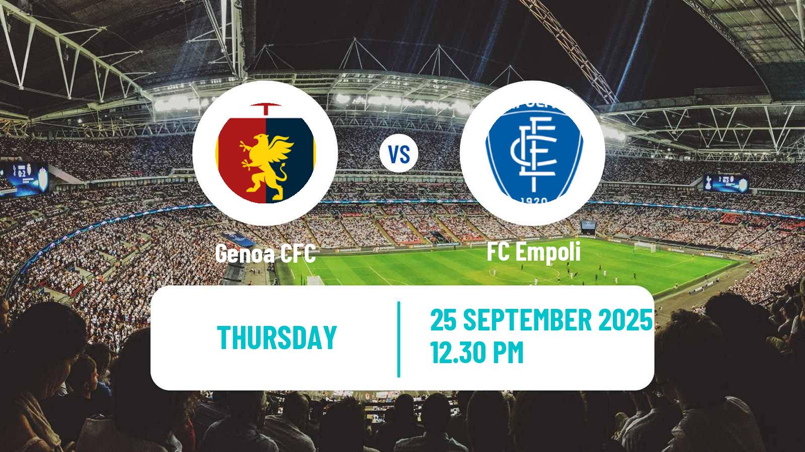 Football Coppa Italia Genoa - Empoli