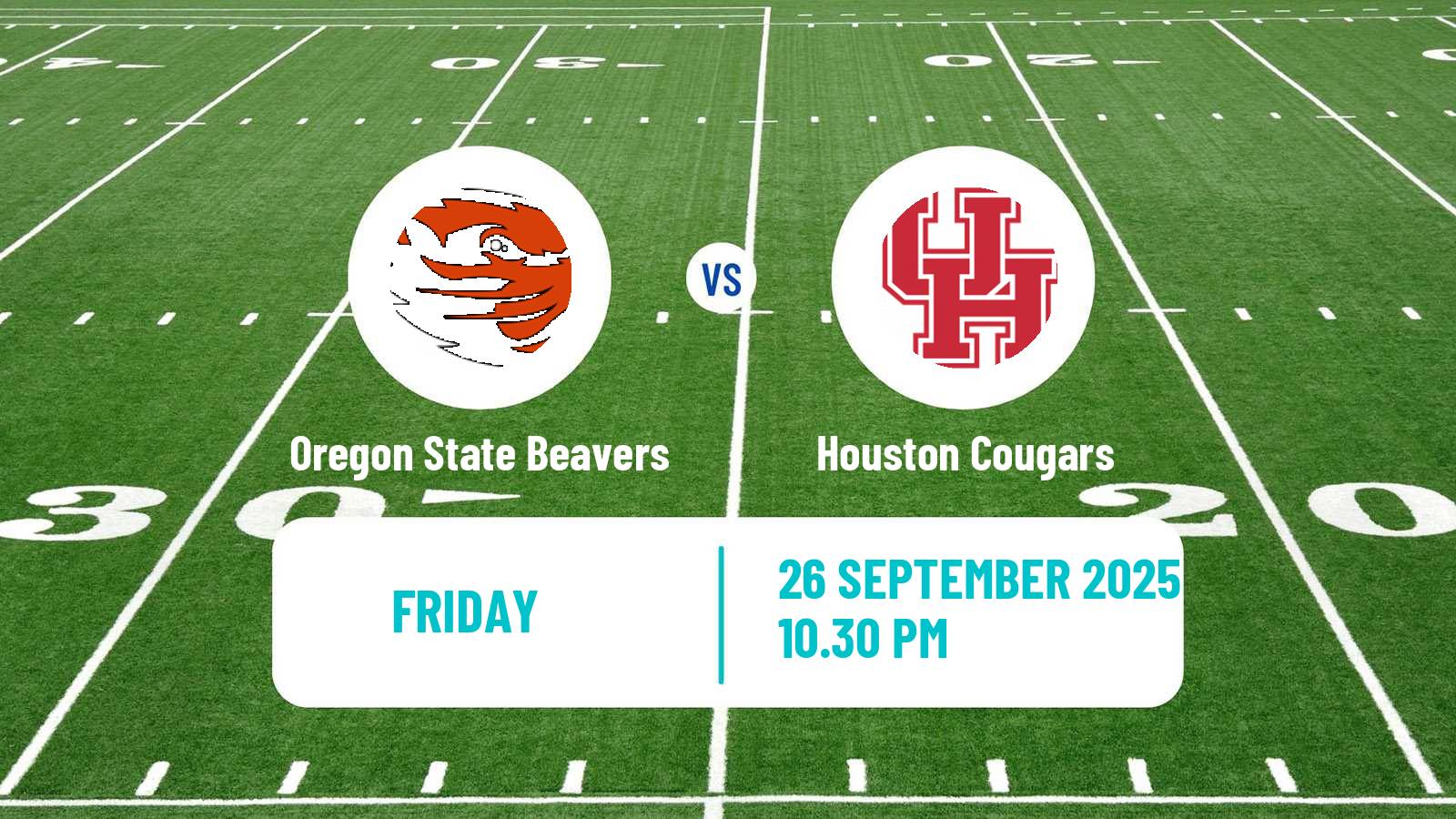 American football NCAA College Football Oregon State Beavers - Houston Cougars