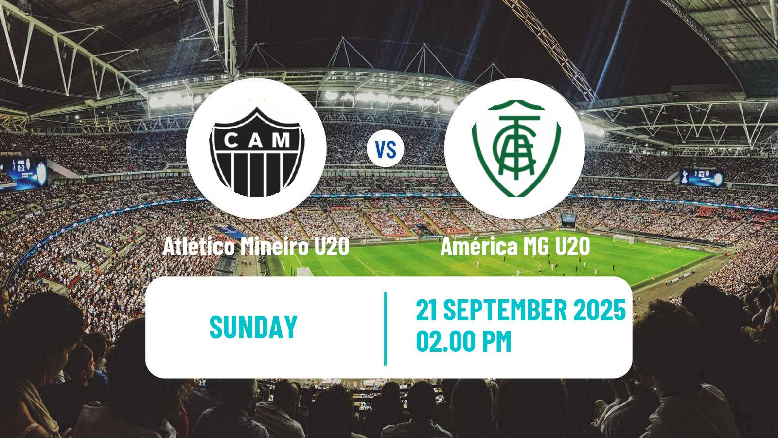 Football Brazilian Mineiro U20 Atlético Mineiro U20 - América MG U20