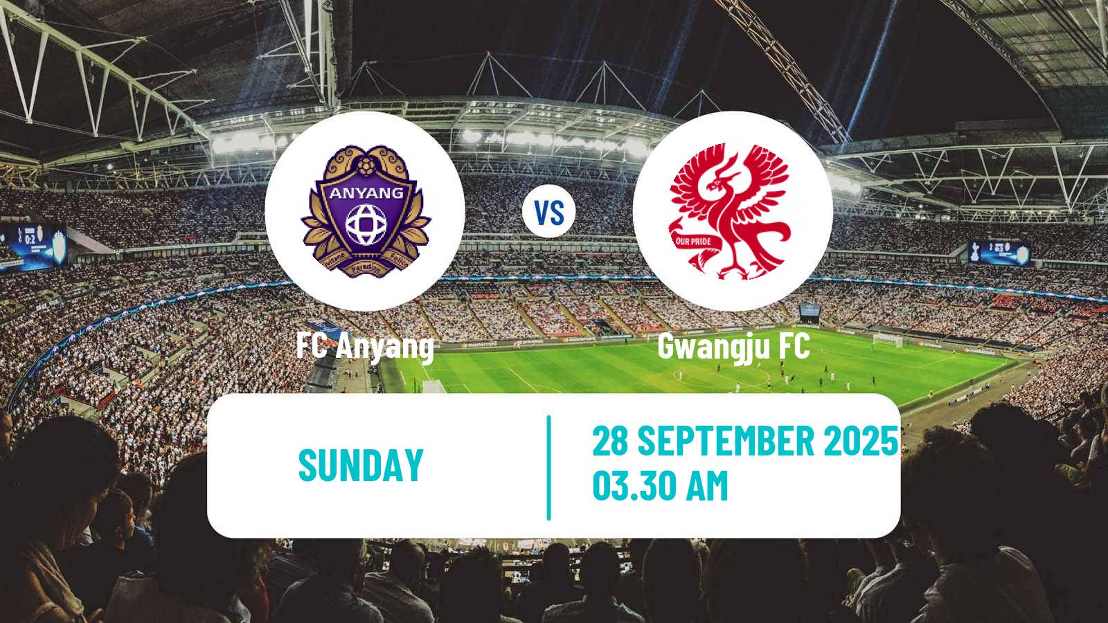 Football South Korean K-League 1 Anyang - Gwangju