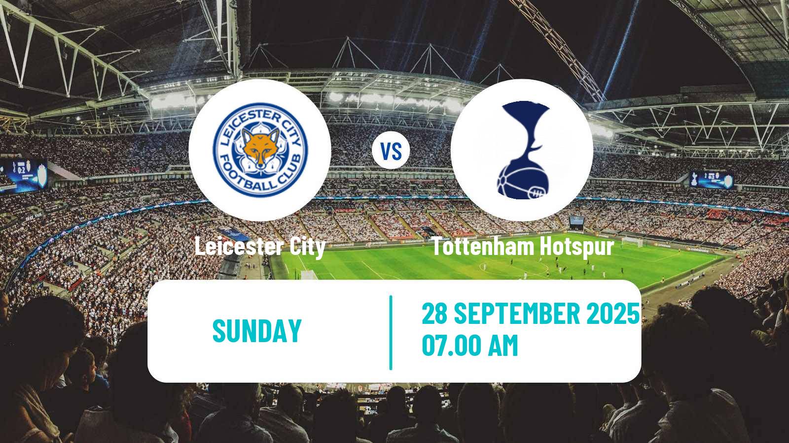 Football English WSL Leicester City - Tottenham Hotspur