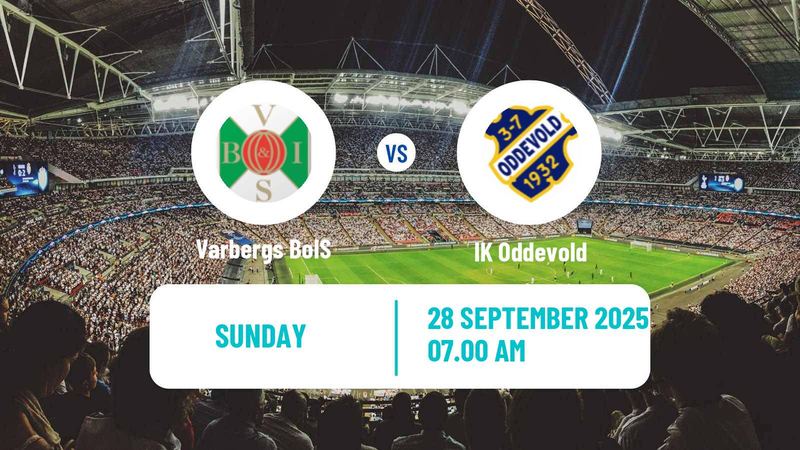Football Swedish Superettan Varbergs BoIS - Oddevold