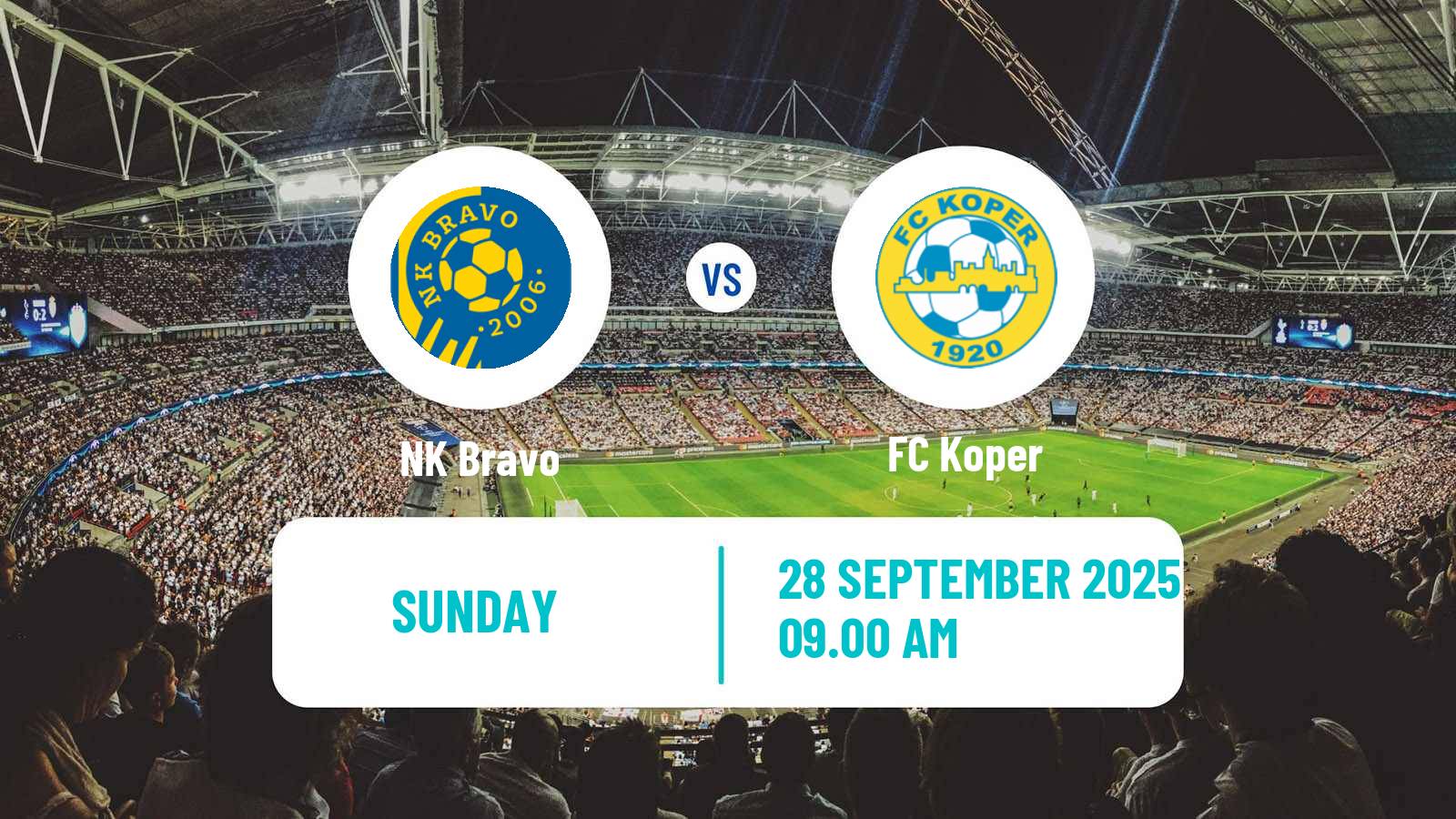 Football Slovenian PrvaLiga NK Bravo - Koper