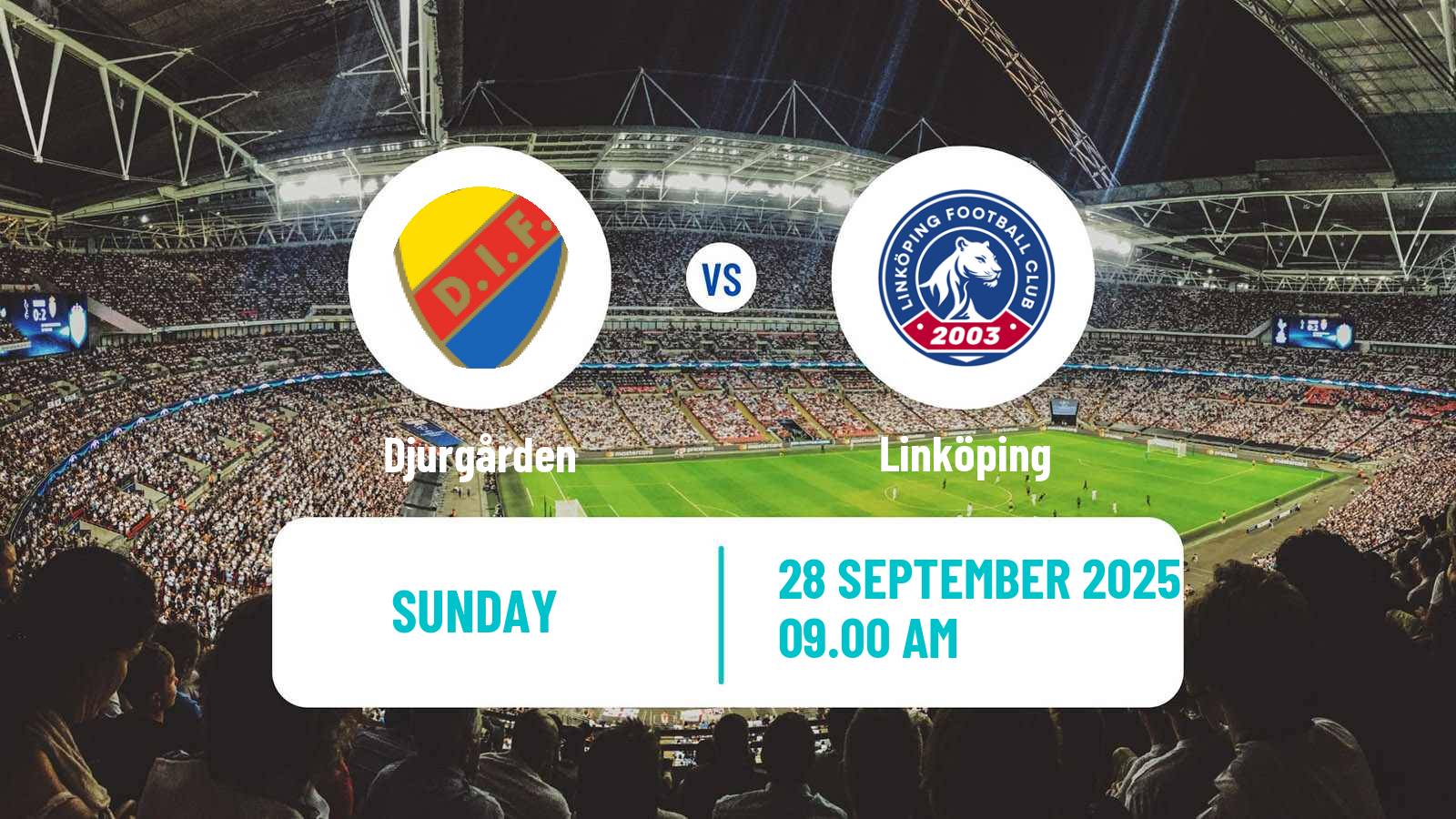 Football Swedish Allsvenskan Women Djurgården - Linköping