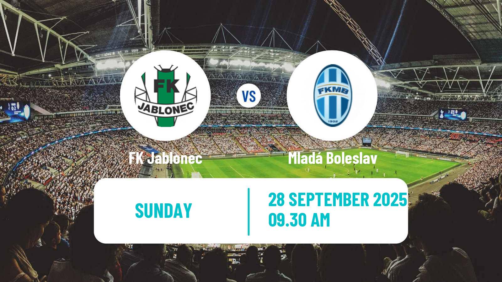 Football Czech 1 Liga Jablonec - Mladá Boleslav