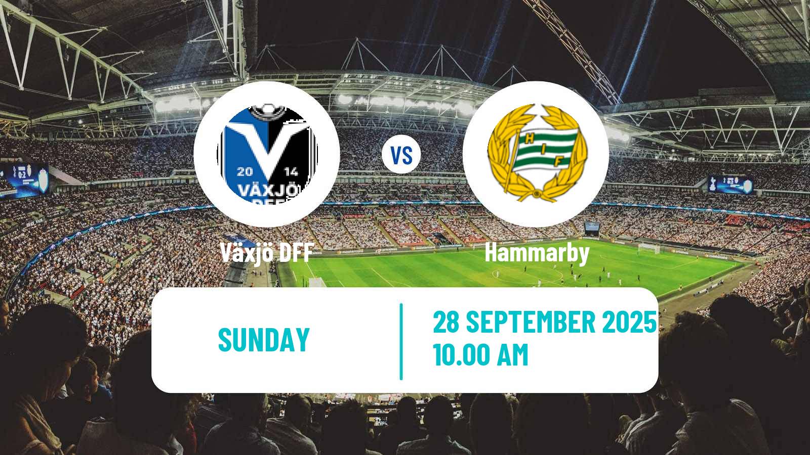 Football Swedish Allsvenskan Women Växjö DFF - Hammarby