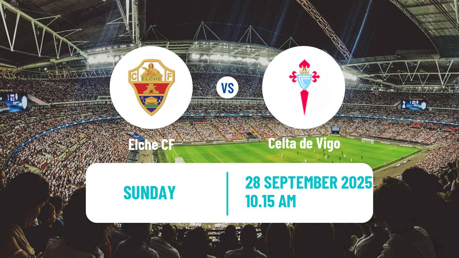 Football Spanish LaLiga Elche - Celta de Vigo