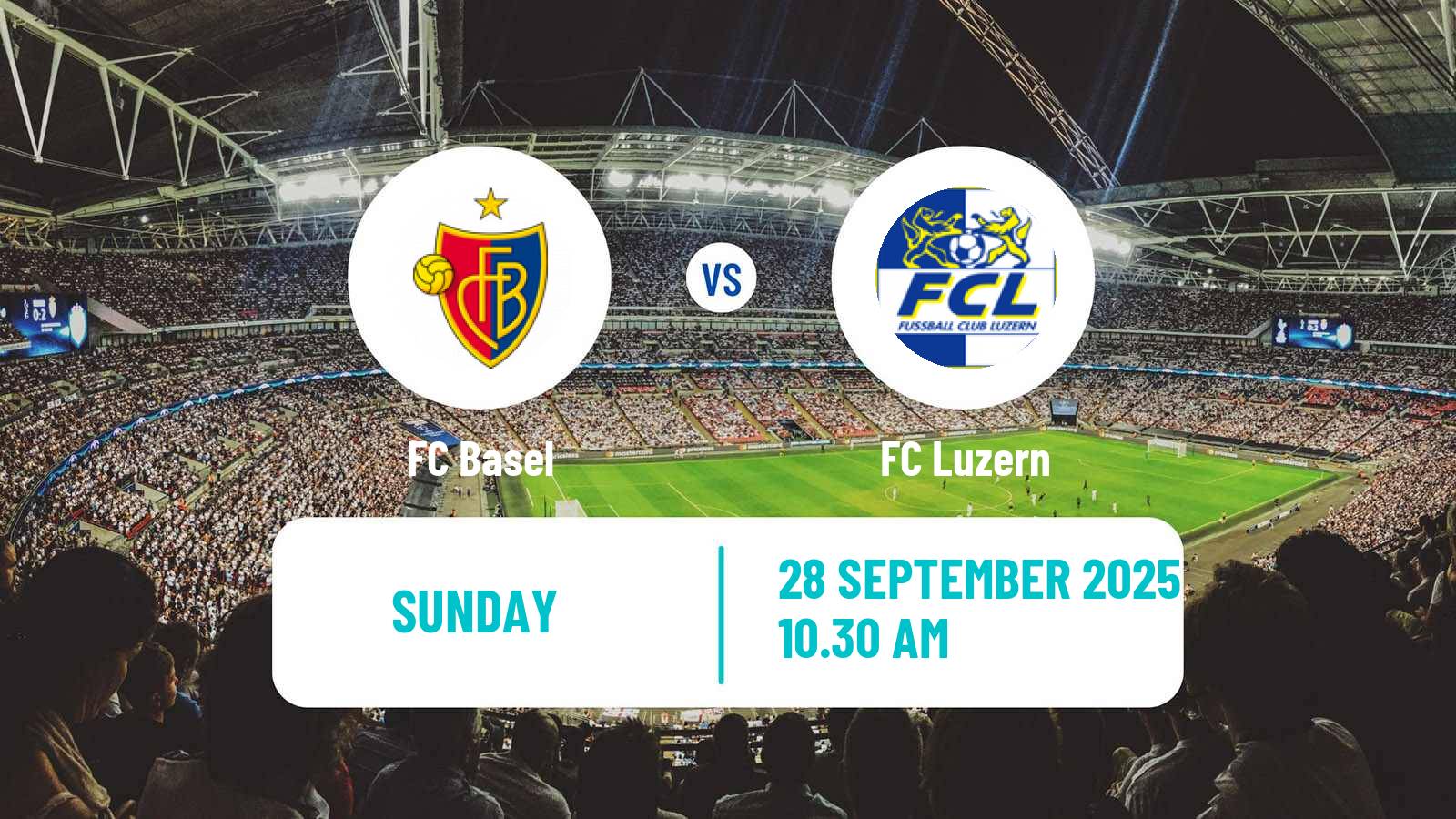 Football Swiss Super League Basel - Luzern