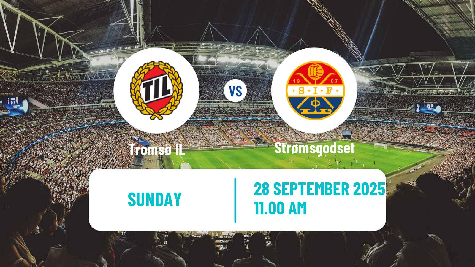 Football Norwegian Eliteserien Tromsø - Strømsgodset