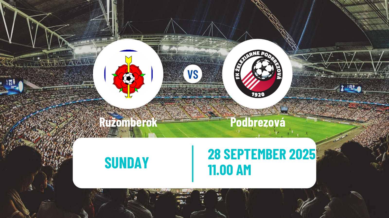 Football Slovak Superliga Ružomberok - Podbrezová