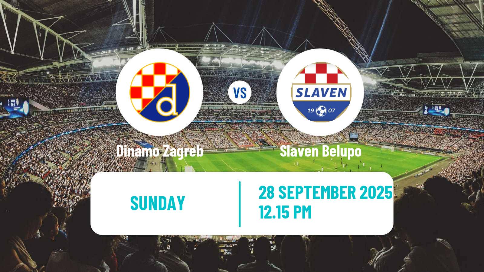 Football Croatian HNL Dinamo Zagreb - Slaven Belupo