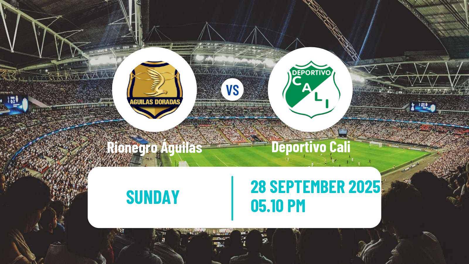 Football Colombian Primera A Rionegro Águilas - Deportivo Cali