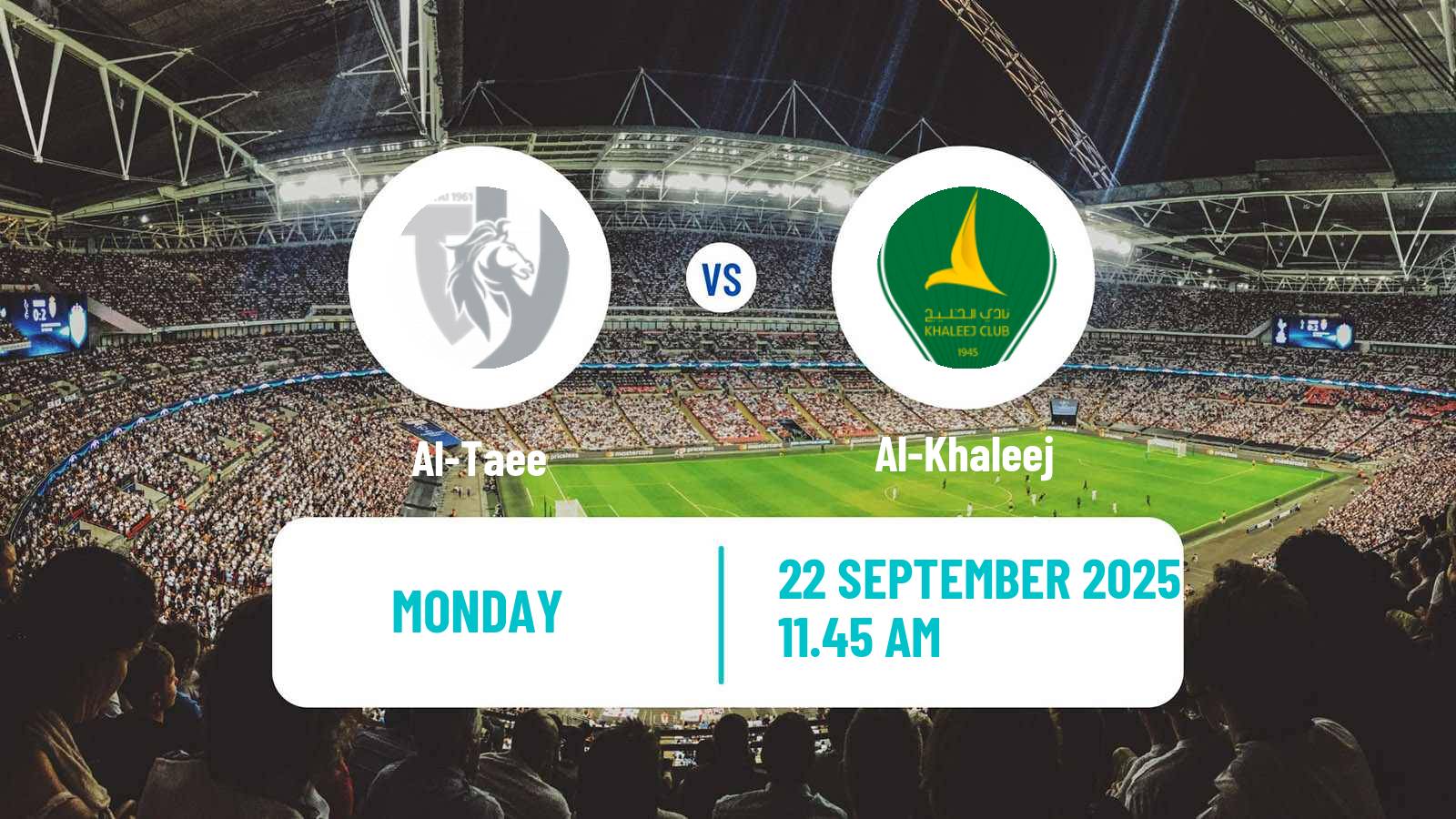 Football Saudi King Cup Al-Taee - Al-Khaleej