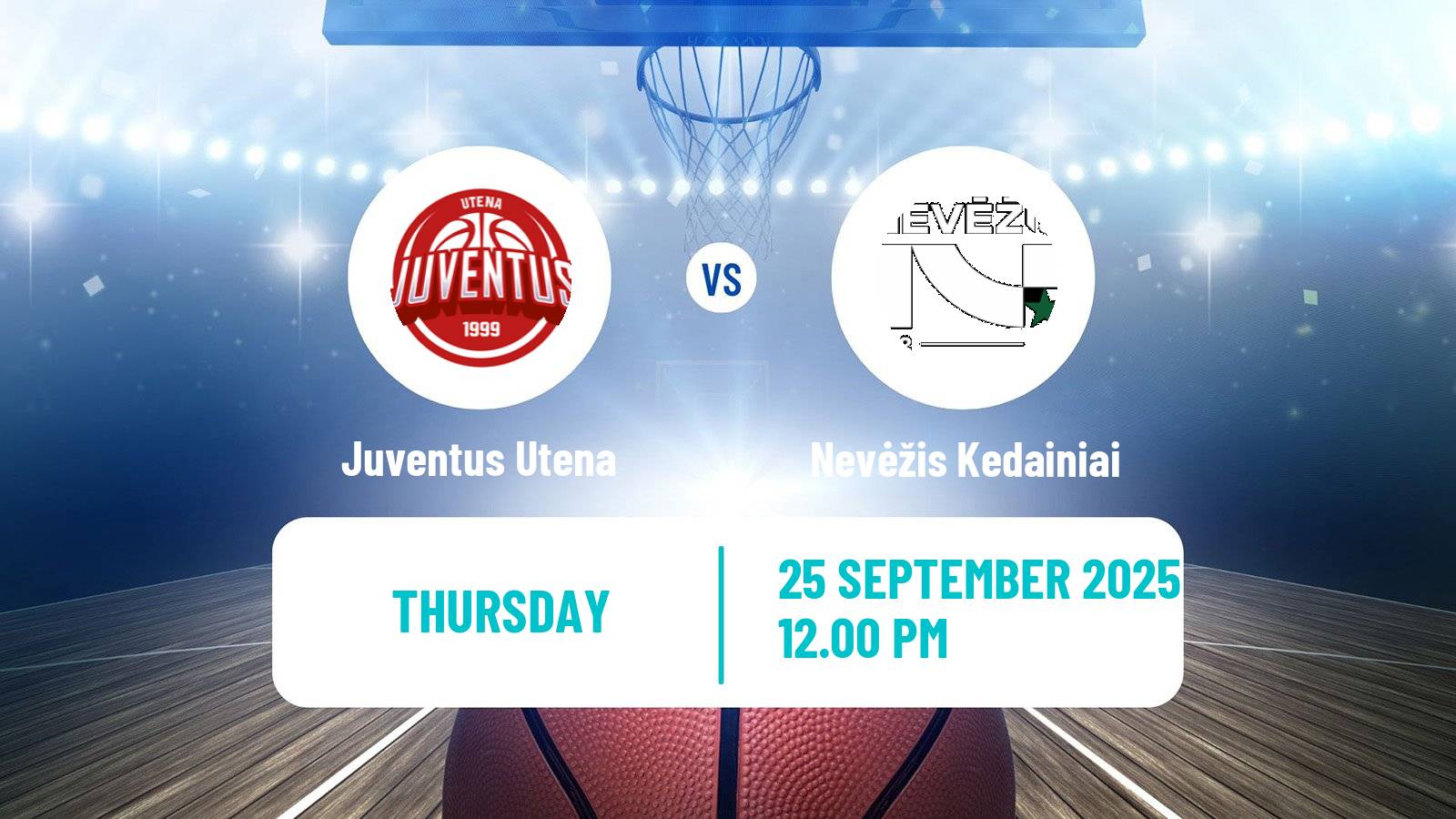 Basketball Lietuvos Krepsinio Lyga Juventus Utena - Nevėžis Kedainiai