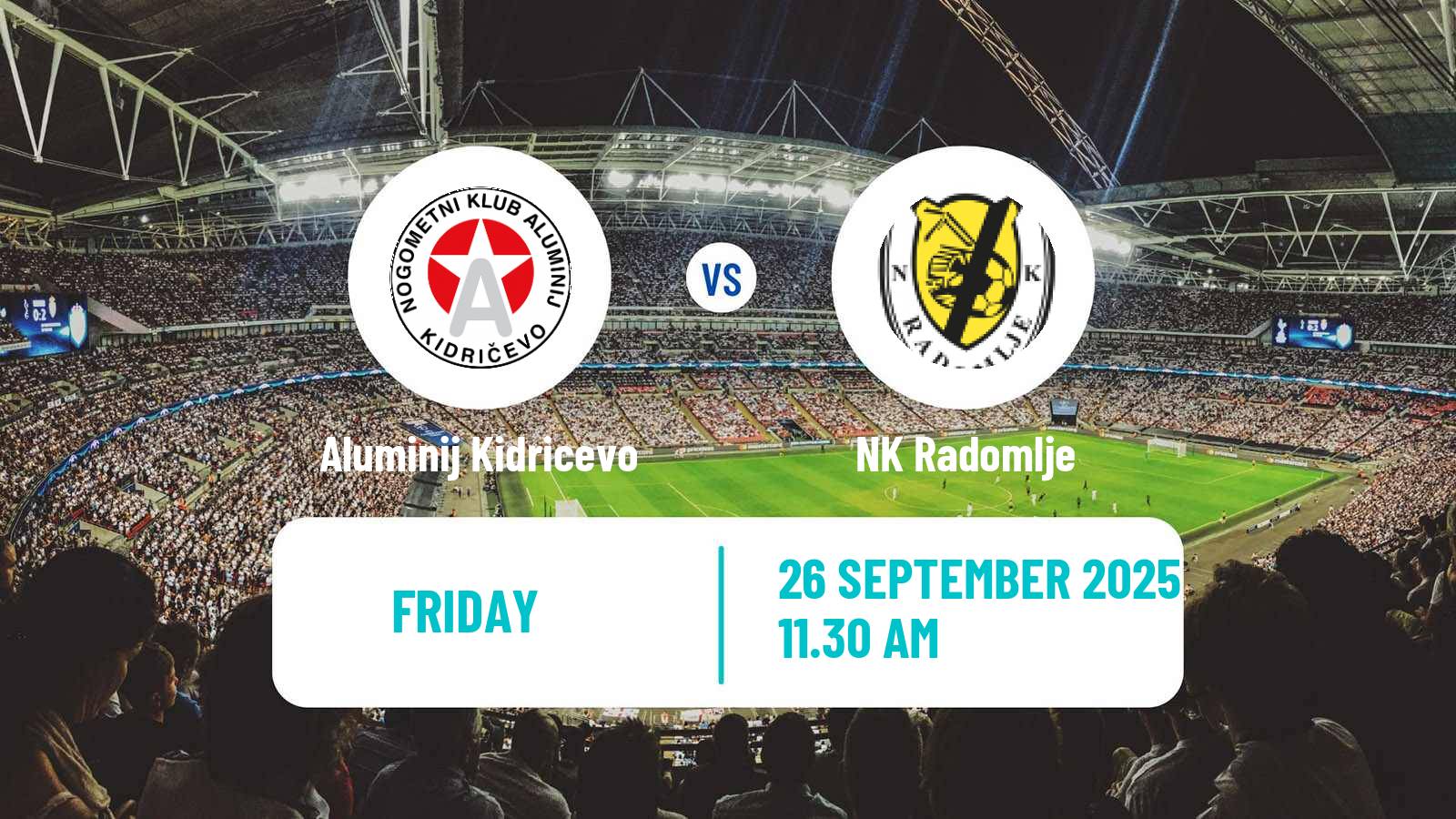 Football Slovenian PrvaLiga Aluminij Kidricevo - Radomlje