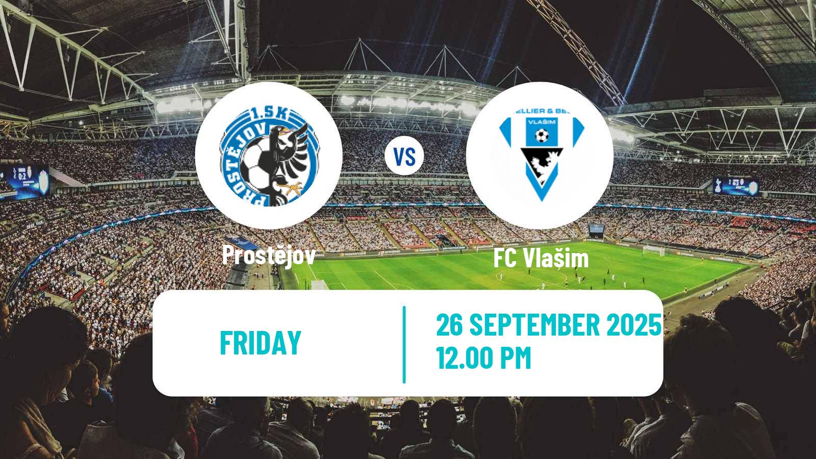 Football Czech Division 2 Prostějov - Vlašim