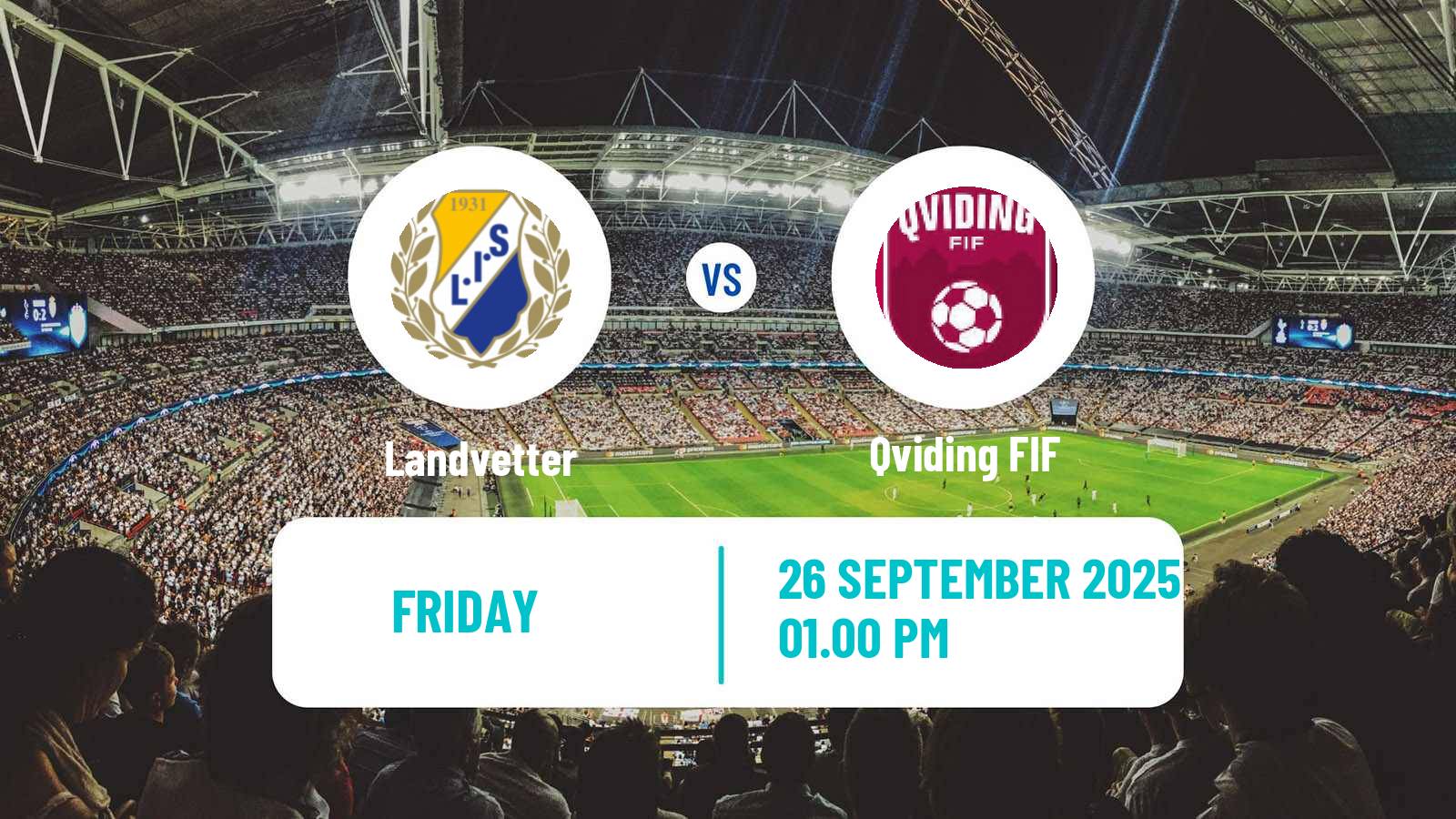 Football Swedish Division 2 - Västra Götaland Landvetter - Qviding