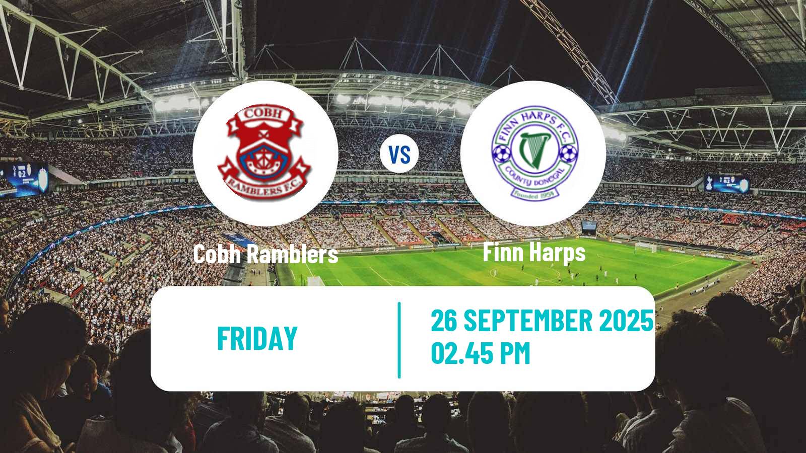 Football Irish Division 1 Cobh Ramblers - Finn Harps