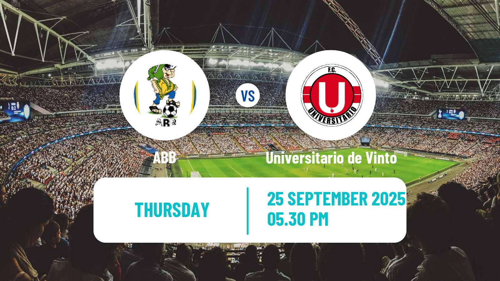 Football Bolivian Division Profesional ABB - Universitario de Vinto