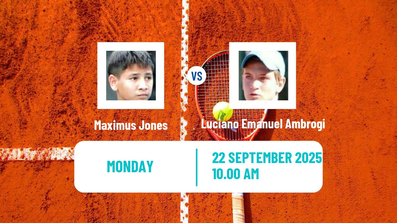 Tennis Buenos Aires 3 Challenger Men Maximus Jones - Luciano Emanuel Ambrogi