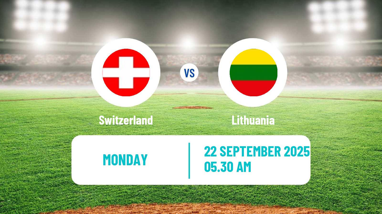 Baseball European Championship Baseball Switzerland - Lithuania