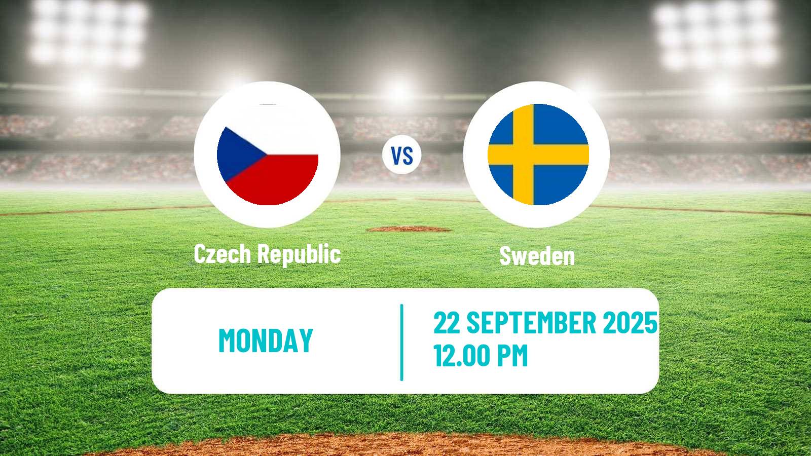 Baseball European Championship Baseball Czech Republic - Sweden