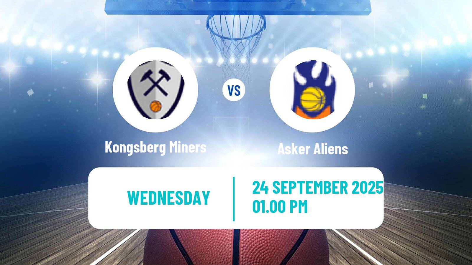 Basketball Norwegian BLNO Kongsberg Miners - Asker Aliens