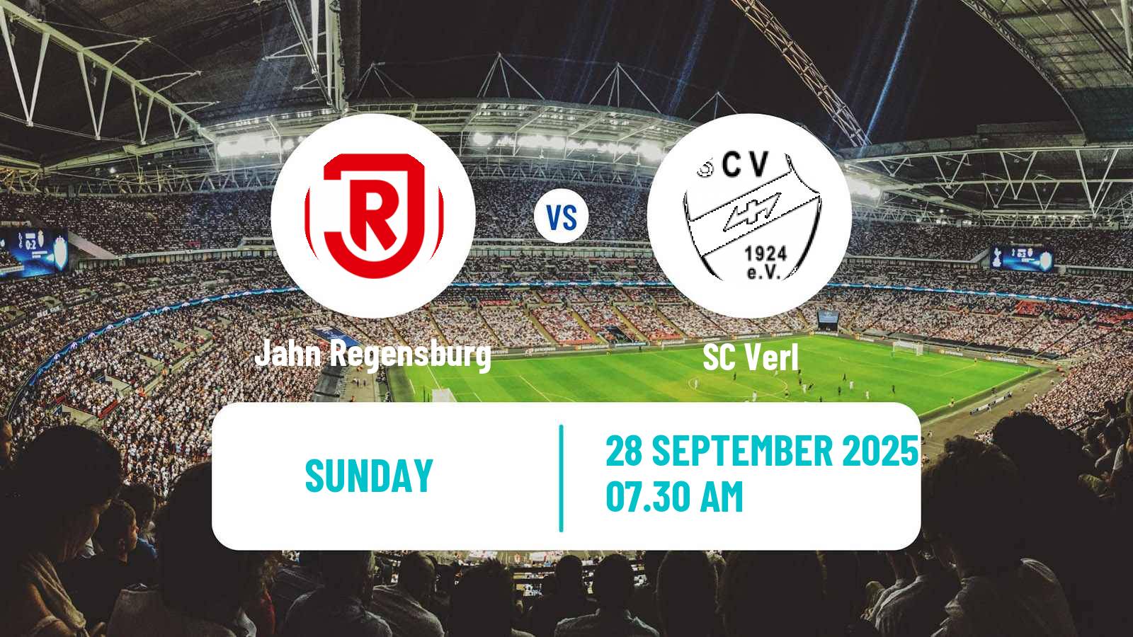 Football German 3 Bundesliga Jahn Regensburg - Verl