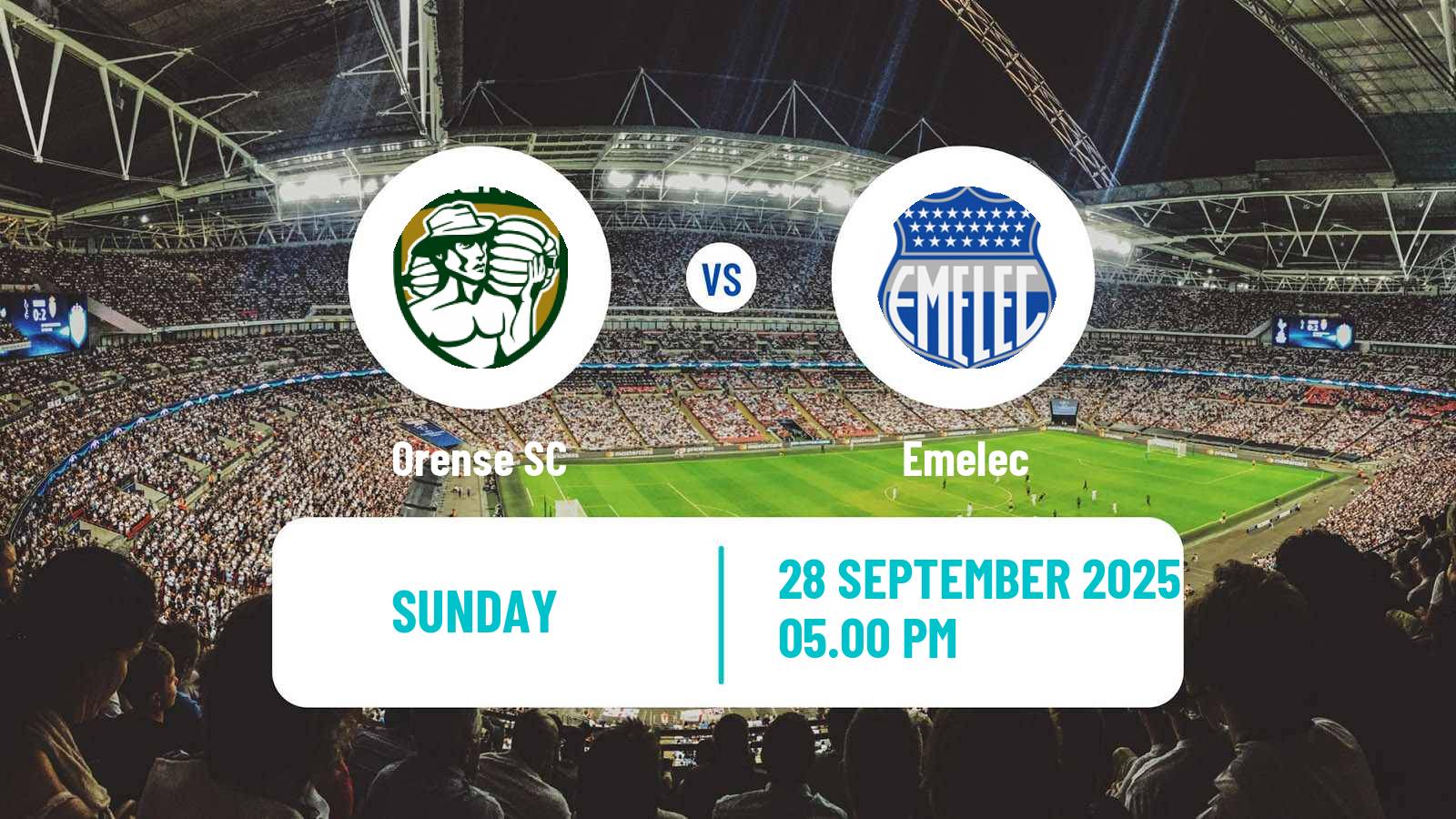 Football Ecuadorian Liga Pro Orense - Emelec