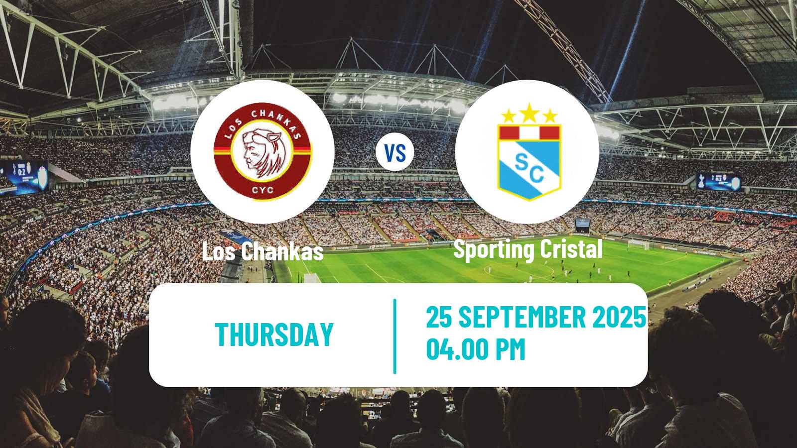 Football Peruvian Liga 1 Los Chankas - Sporting Cristal