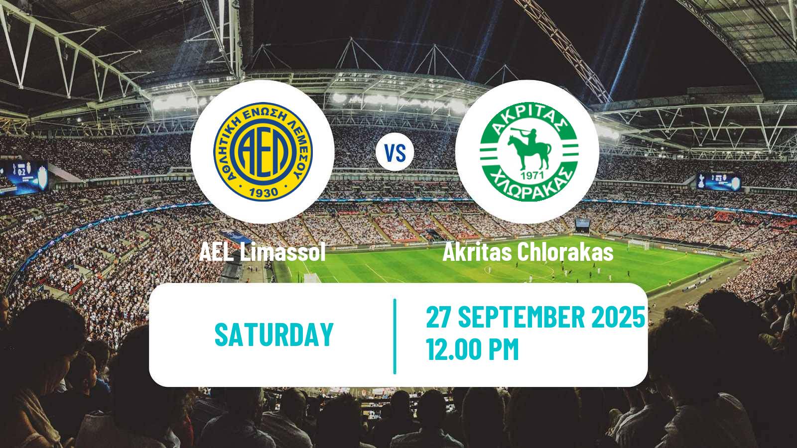 Football Cypriot First Division AEL Limassol - Akritas Chlorakas
