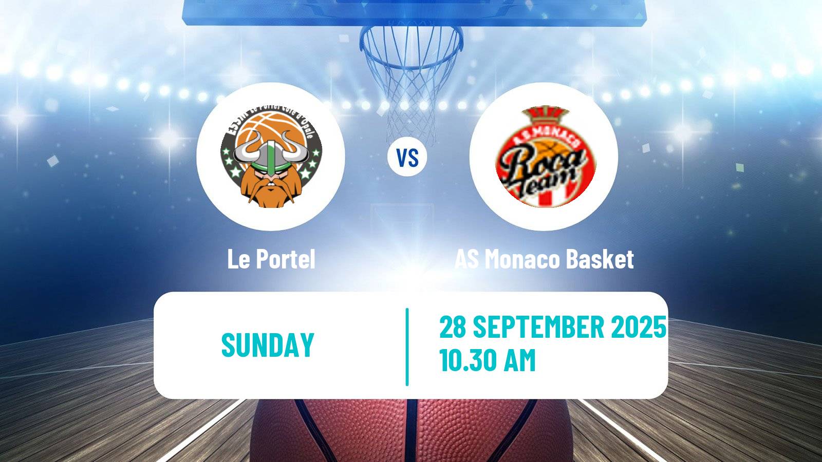 Basketball French LNB Le Portel - AS Monaco Basket