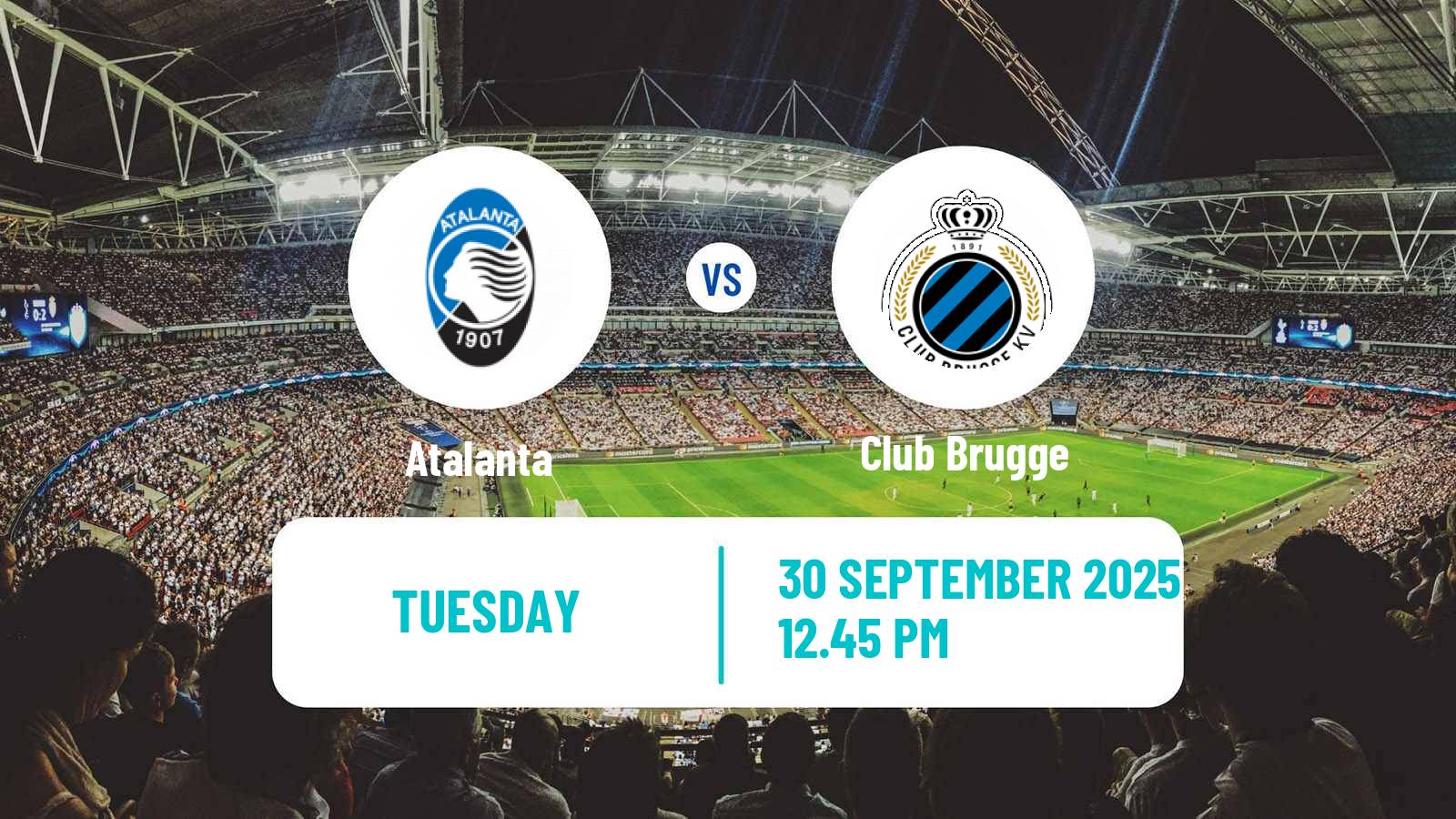 Football UEFA Champions League Atalanta - Club Brugge