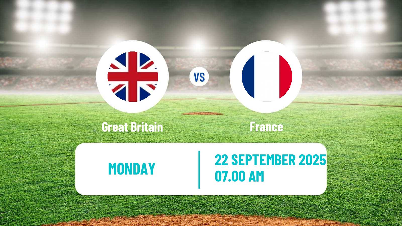 Baseball European Championship Baseball Great Britain - France