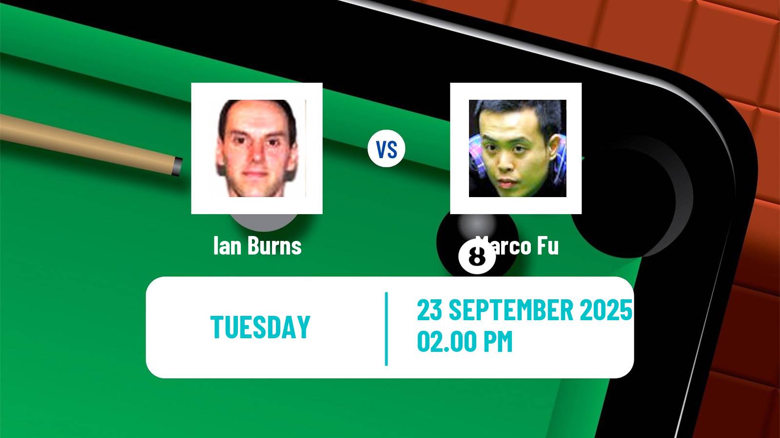 Snooker British Open Ian Burns - Marco Fu