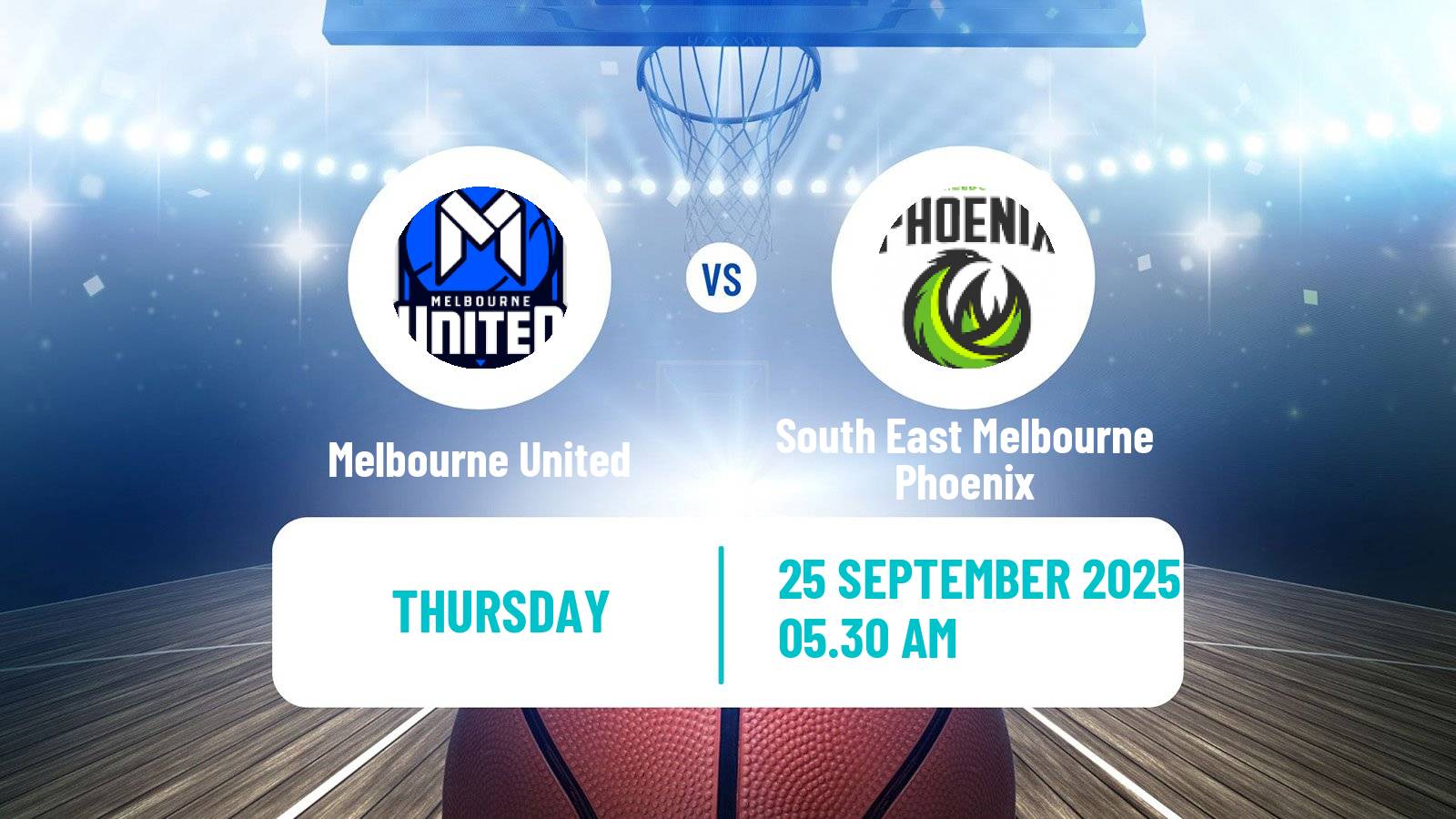 Basketball Australian NBL Melbourne United - South East Melbourne Phoenix