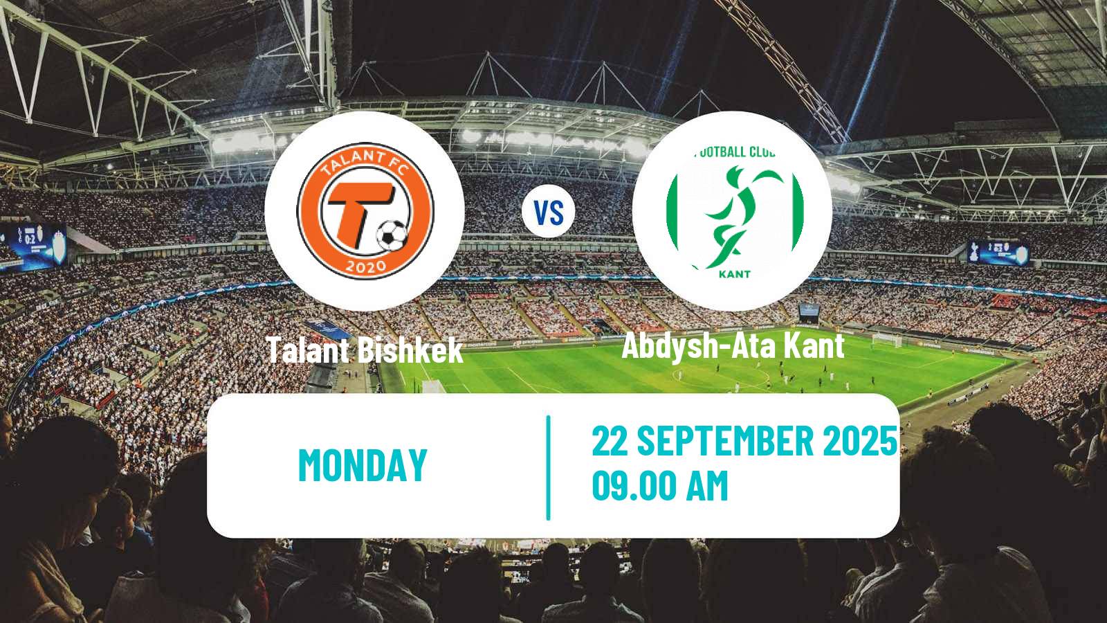 Football Kyrgyzstan Premier Liga Talant Bishkek - Abdysh-Ata Kant