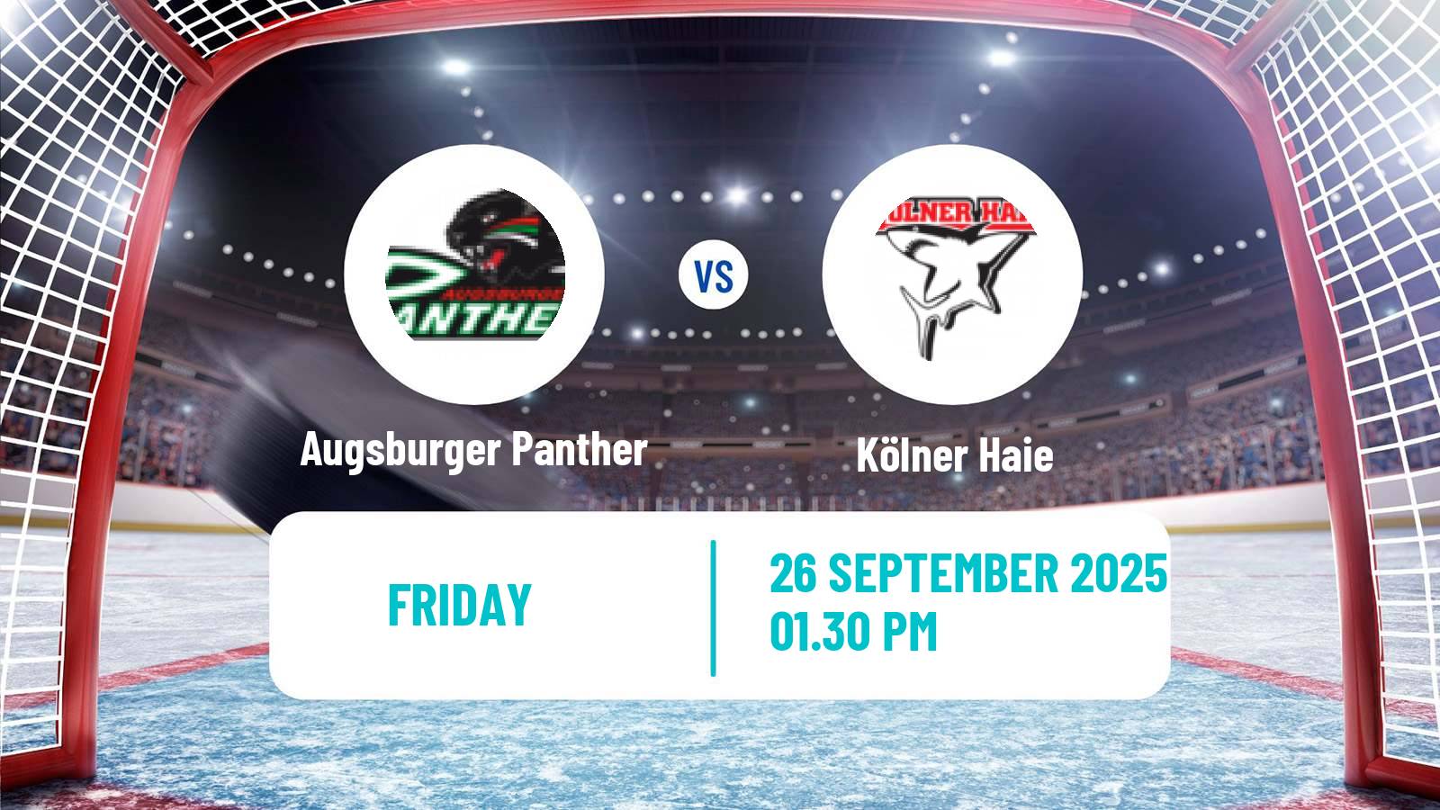 Hockey German Ice Hockey League Augsburger Panther - Kölner Haie