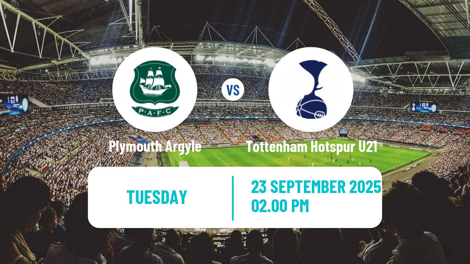 Football English EFL Trophy Plymouth Argyle - Tottenham Hotspur U21