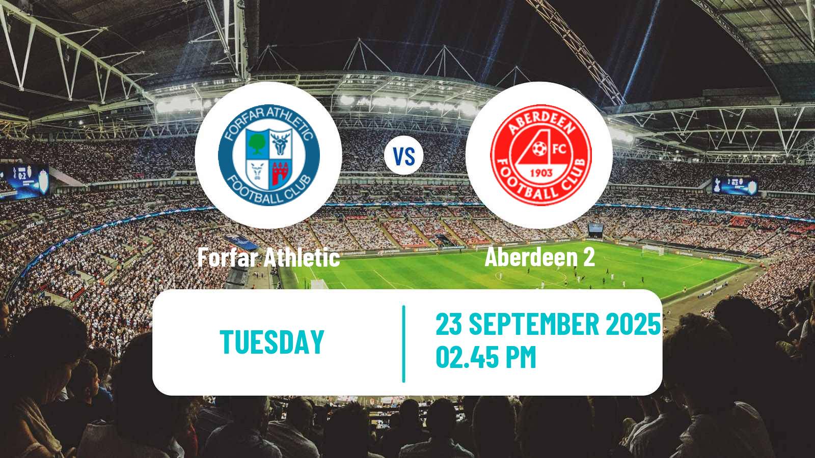 Football Scottish Challenge Cup Forfar Athletic - Aberdeen 2