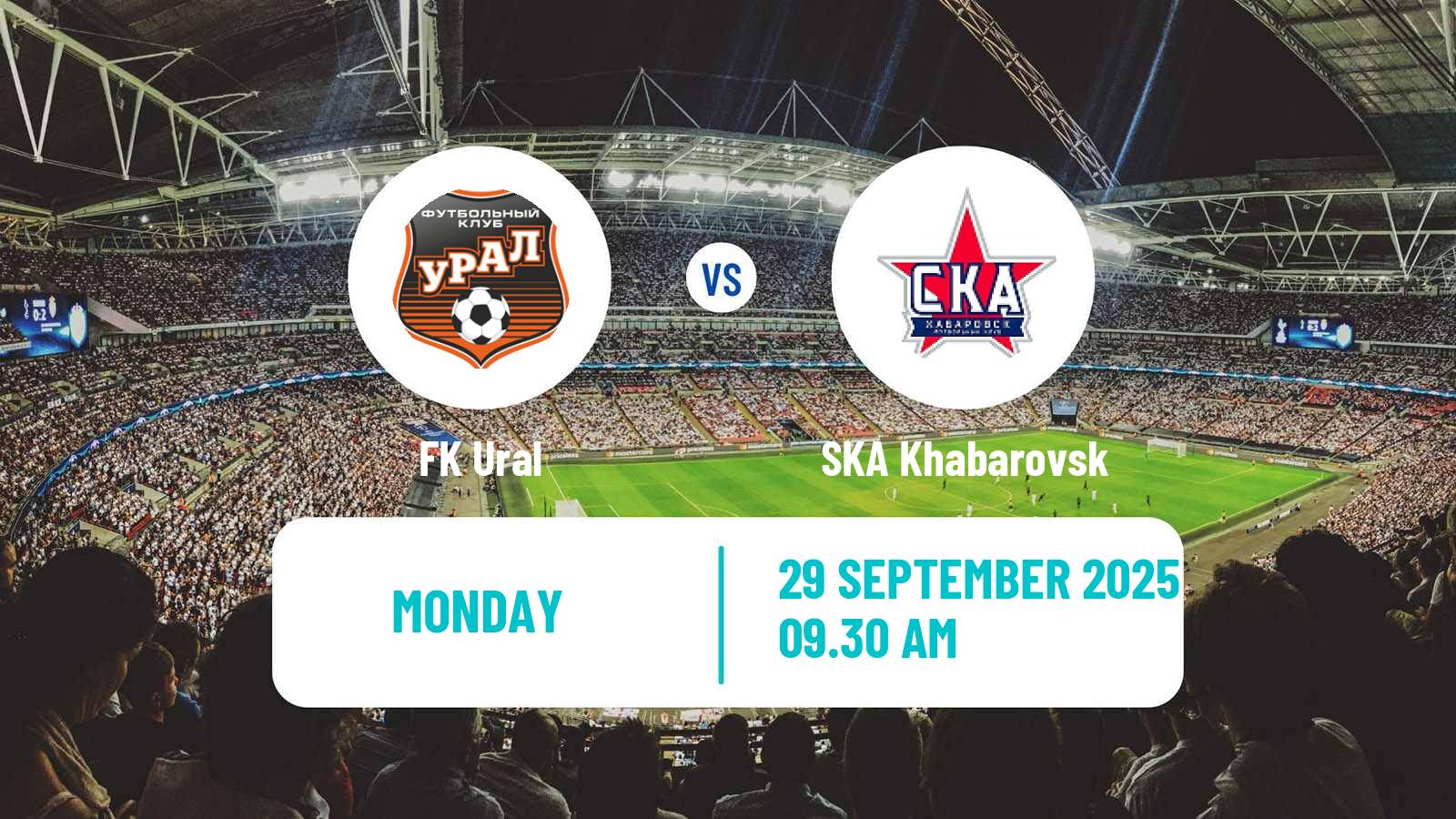 Football Russian FNL Ural - SKA Khabarovsk