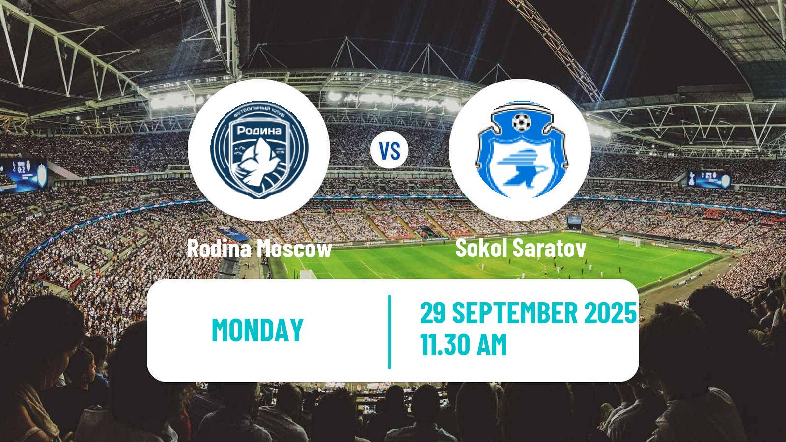 Football Russian FNL Rodina Moscow - Sokol Saratov