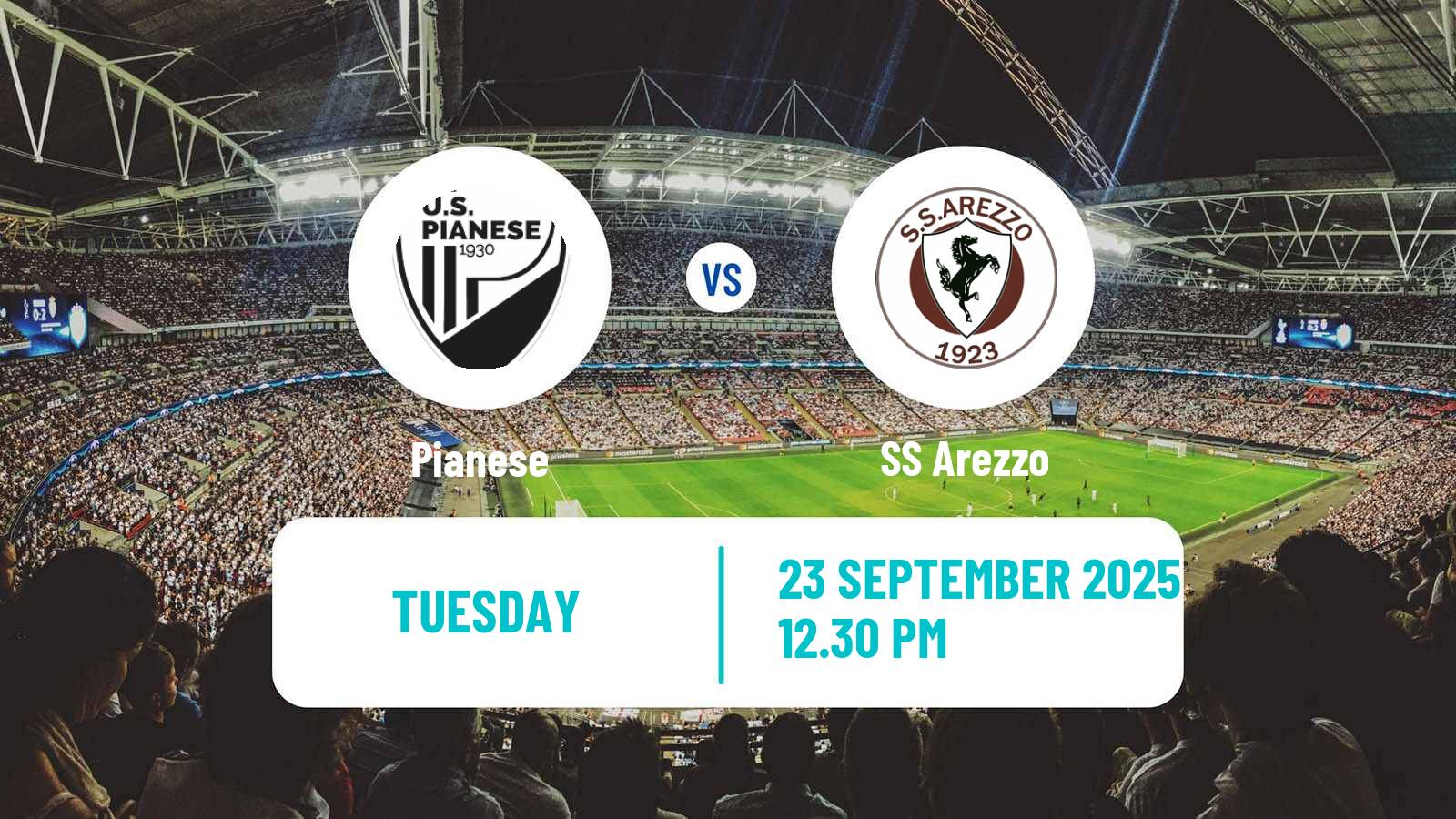 Football Italian Serie C Group B Pianese - Arezzo